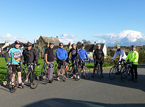 The cyclists raising funds by riding around the Isle of Wight