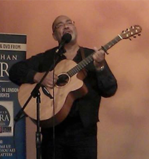 International Christian singer, Jonathan Veira performs at the FreeBibleimages fund-raising concert in October
