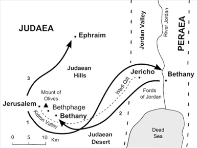 Map from the ‘The Bible Journey’ web site