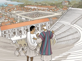 A scene from Paul in Ephesus by John Stanley