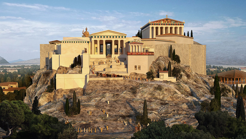 A 3D reconstruction of Athens in the time of the Apostle Paul.